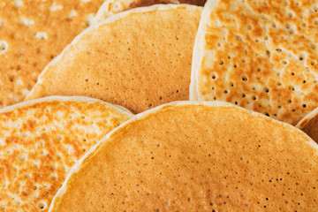 background of homemade pancakes