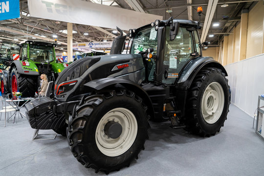 Rostov-on-Don, Russia - February, 2020: Agricultural tractor VALTRA T234 on a "Interagromash" expo