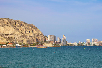Obraz premium Playa del Postiguet, Alicante, España