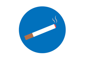 Cigarette icon vector, smoking icon vector isolate
