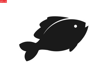 Obraz premium Fish icon vector 