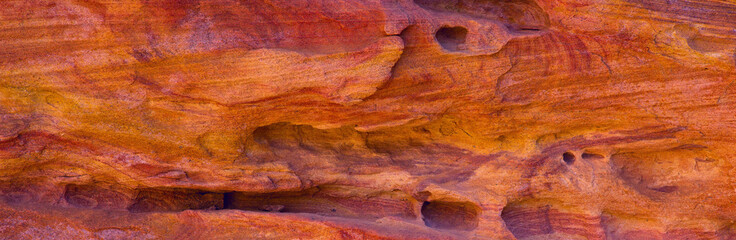 Coloured Canyon is a rock formation on South Sinai (Egypt) peninsula. Desert rocks of multicolored sandstone background.