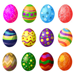 colorful egg collection set