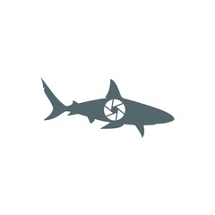 Fototapeta premium Abstract Shark Fish Photo Symbol Logo