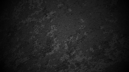 Fototapeta na wymiar Black texture, dark backlit wall. 