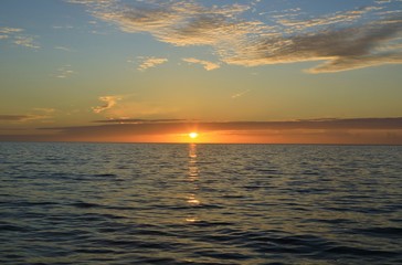 Obraz premium Sunset over the Gulf of Mexico 