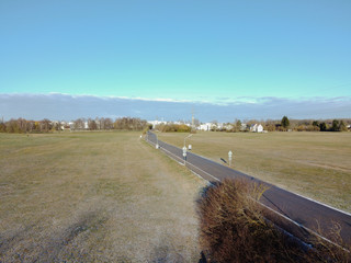View from above at a street