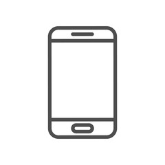 Smartphone. Flat icon. Vector illustration.