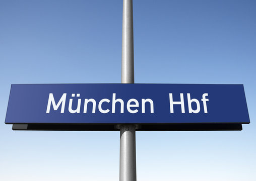 Tafel, M&uuml;nchen, Hauptbahnhof, (Symbolbild)