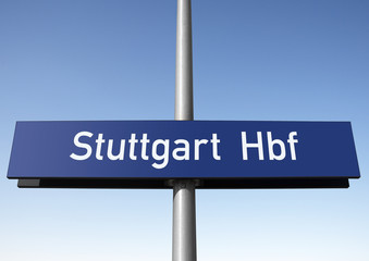 Tafel, Stuttgart, Hauptbahnhof, (Symbolbild)
