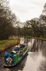Heading south down the Lancaster Canal away from Lancaster.