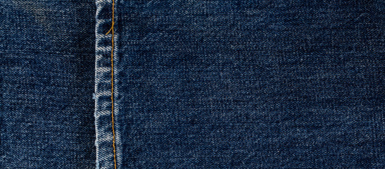 Fototapeta premium texture of blue jeans denim fabric