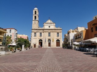 Fototapeta na wymiar Small church in Chania , Crete