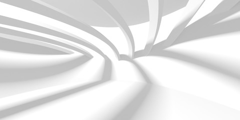 Abstract White Architecture Design Concept