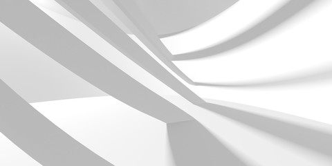 Abstract White Architecture Design Concept