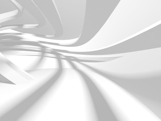 Abstract White Architecture Design Concept