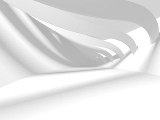 Abstract White Architecture Design Concept