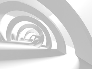 Abstract White Architecture Design Concept
