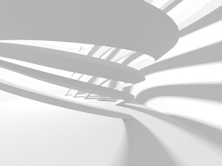 Abstract White Architecture Design Concept