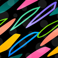 Abstract colorful geometric seamless pattern. Urban design. Stylish background. Dynamic style. Trendy backdrop. Fashion lines.Vector illustration