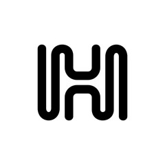 Letter H logo. Icon design. Template elements - vector sign