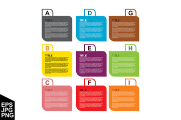 colorful infographic elements collection