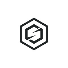 Letter CS, SC logo Template Vector