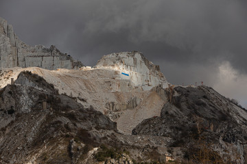 Marmorabbau Steinbruch Carrara