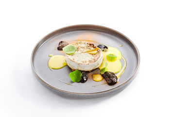 Baked Camembert in plate