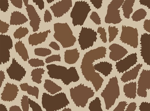 Giraffe skin seamless pattern. Animal print background.