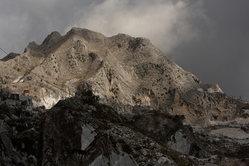Marmorabbau Steinbruch Carrara