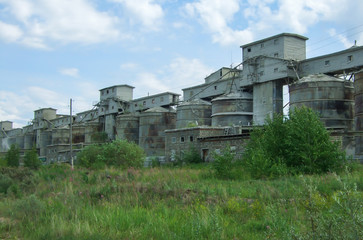 View of the old cement factory