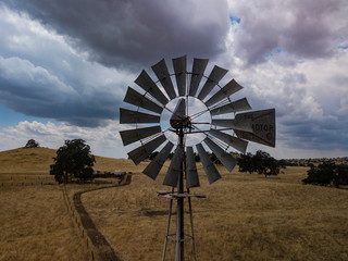 windmill and blue sky