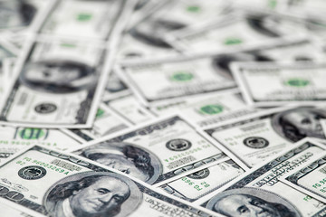 Background of close up money dollars. Business concept