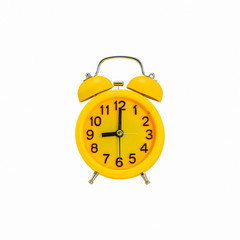 Yellow alarm clock