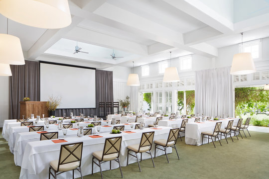 Conference room at a luxury resort