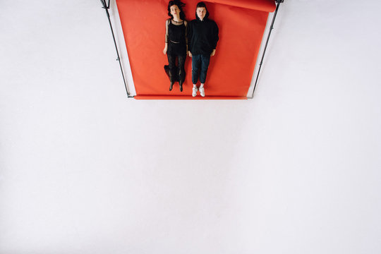 Fashion young couple portrait