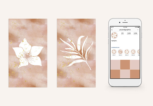 Floral Highlight Effect Layouts