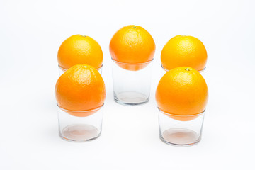 Orange skin textured and rich in vitamin C