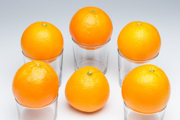Orange skin textured and rich in vitamin C