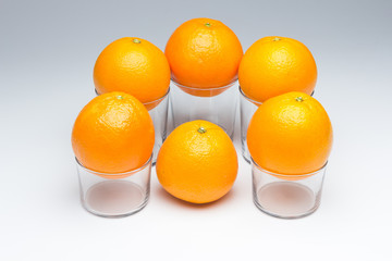 Orange skin textured and rich in vitamin C