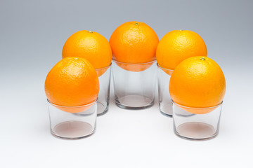 Orange skin textured and rich in vitamin C