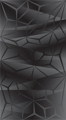 Colorful abstract geometry paint dark gray background