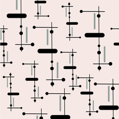 beautiful floral seamless pattern for decoration of fabrics and postcards on a light background