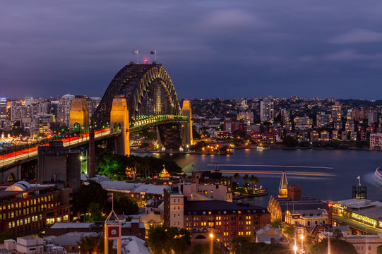 Sydney Harbour at dusk