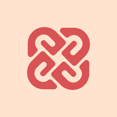 Colorful abstract logo. Icon design. Template elements - vector sign