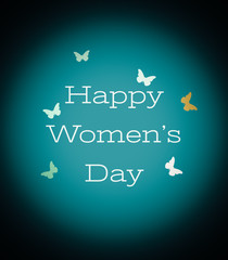 Happy international women's day wishes greeting card on abstract background, graphic design illustration wallpaper
