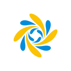 Colorful abstract logo. Icon design. Template elements - vector sign