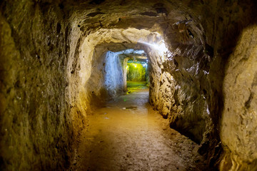 Corridor in a historical mine in NJ USA