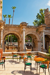 Obraz premium Hadrian's Gate in old town Kaleici in Antalya